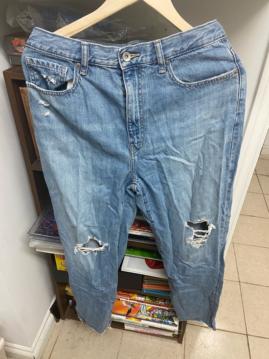 Uniqlo Denim - Uniqlo Light Blue Relaxed Distressed Women's Jeans